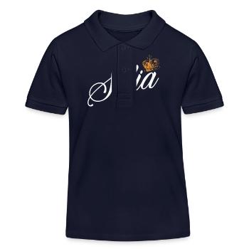 Sofia Nom personnalisé pour les femmes Enfants Bambins - Sofia - Polo enfant bio Stanley/Stella - bleu marine - Devant