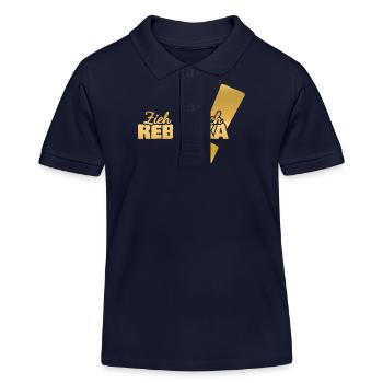 Vorname Rebekka - Kinder Organic Poloshirt Mini Sprinter von Stanley/Stella - Navy - Vorne