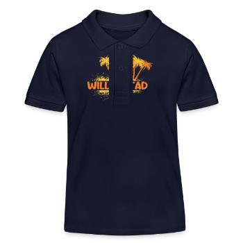 Party Willemstad - Kinder Organic Poloshirt Mini Sprinter von Stanley/Stella - Navy - Vorne