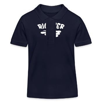 Geschenk für Richter - Kinder Organic Poloshirt Mini Sprinter von Stanley/Stella - Navy - Vorne