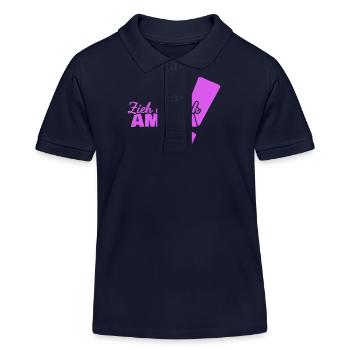 Geschenk für Amilia - Kinder Organic Poloshirt Mini Sprinter von Stanley/Stella - Navy - Vorne
