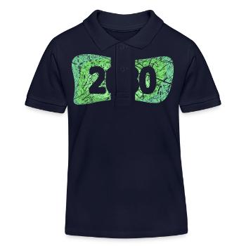 2030 - Kinder Organic Poloshirt Mini Sprinter von Stanley/Stella - Navy - Vorne
