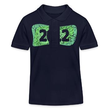 2012 - Kinder Organic Poloshirt Mini Sprinter von Stanley/Stella - Navy - Vorne