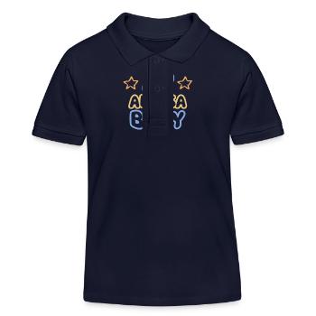 Vorname Alessa - Kinder Organic Poloshirt Mini Sprinter von Stanley/Stella - Navy - Vorne