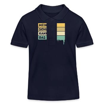 Beruf Schleifer - Kinder Organic Poloshirt Mini Sprinter von Stanley/Stella - Navy - Vorne