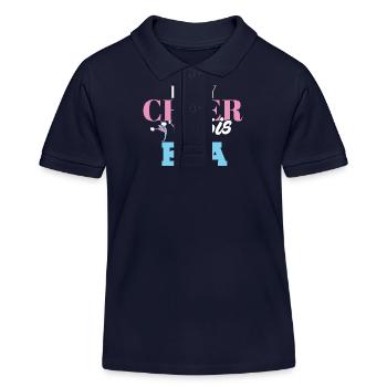Dans mon ère Cheer Sis Cheering Dance Membre fier - Polo enfant bio Stanley/Stella - bleu marine - Devant