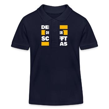 Drechsler als Arbeit - Kinder Organic Poloshirt Mini Sprinter von Stanley/Stella - Navy - Vorne