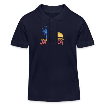 Plage Jamaïque Jamaïque - Polo enfant bio Stanley/Stella - bleu marine - Devant