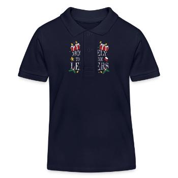 Nehmt am ehesten alle Reste lustig mit - Kinder Organic Poloshirt Mini Sprinter von Stanley/Stella - Navy - Vorne