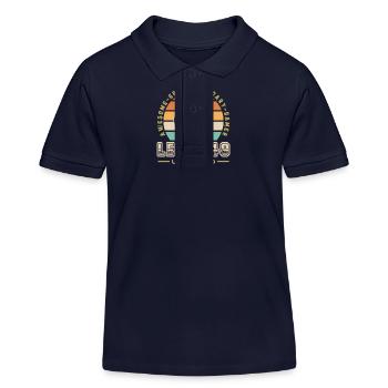 Level 49 - Kids Organic Polo Shirt by Stanley/Stella - navy - Front