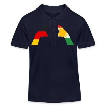 Kurdes Allemagne Kurdistan - Polo enfant bio Stanley/Stella - bleu marine - Devant