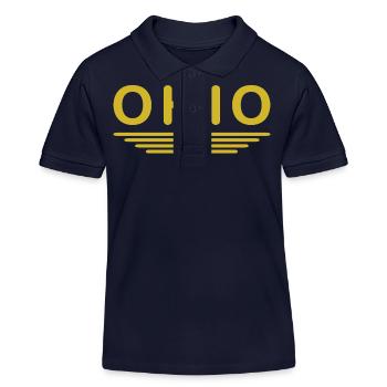 T-shirt de supporter de l'Ohio – Un incontournable pour les fans - Polo enfant bio Stanley/Stella - bleu marine - Devant