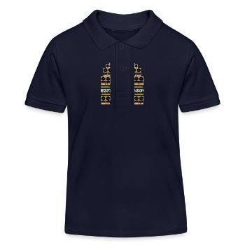 Steppin - Kinder Organic Poloshirt Mini Sprinter von Stanley/Stella - Navy - Vorne