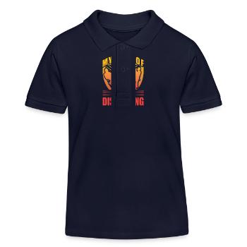 My Kind of Social Distancing - Kids Organic Polo Shirt by Stanley/Stella - navy - Front