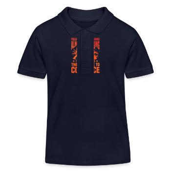 Taekwondo - Polo enfant bio Stanley/Stella - bleu marine - Devant