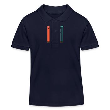 Basketball. Geboren 1891. Basketball-Fans - Kinder Organic Poloshirt Mini Sprinter von Stanley/Stella - Navy - Vorne
