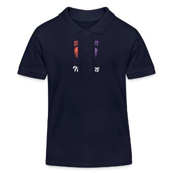 Autismus Bewusstseins-shirt - Kinder Organic Poloshirt Mini Sprinter von Stanley/Stella - Navy - Vorne