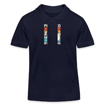 Powered by Boxing - Kids Organic Polo Shirt by Stanley/Stella - navy - Front