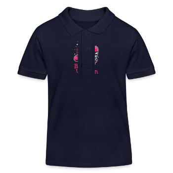 Boxen Einhorn - Kinder Organic Poloshirt Mini Sprinter von Stanley/Stella - Navy - Vorne