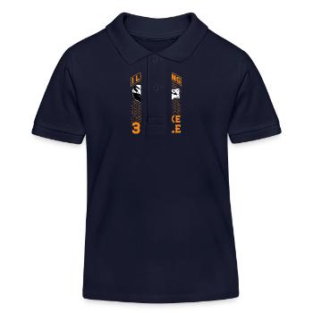 I like Boxing and like 3 People - Kids Organic Polo Shirt by Stanley/Stella - navy - Front
