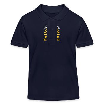 Sumo Showdown Heavyweights only - Kids Organic Polo Shirt by Stanley/Stella - navy - Front