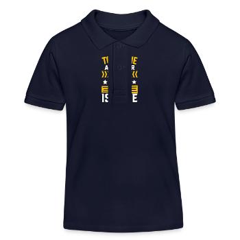 Touchez-moi et votre première leçon de sumo est gratuite - Polo enfant bio Stanley/Stella - bleu marine - Devant
