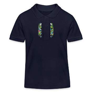 Anti Littering No Environment Recycle Trash - Kinder Organic Poloshirt Mini Sprinter von Stanley/Stella - Navy - Vorne