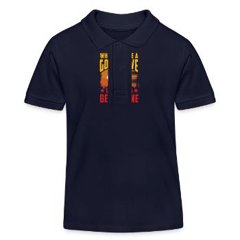 When you see a good move look for a better one - Kids Organic Polo Shirt by Stanley/Stella - navy - Front