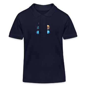 Alien Snowboarder Hamburger Restauration Rapide - Polo enfant bio Stanley/Stella - bleu marine - Devant