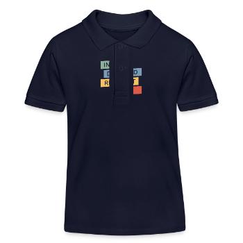 Lustige finanzielle Unabhängigkeit von Dividendeninvestoren - Kinder Organic Poloshirt Mini Sprinter von Stanley/Stella - Navy - Vorne
