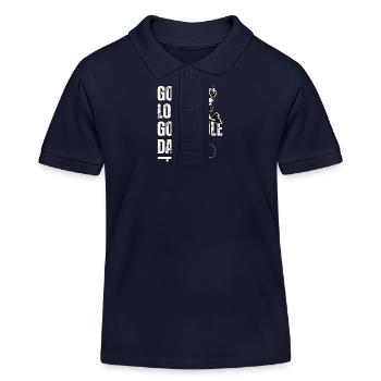 Man muss einen guten Pole Dance lieben - Kinder Organic Poloshirt Mini Sprinter von Stanley/Stella - Navy - Vorne