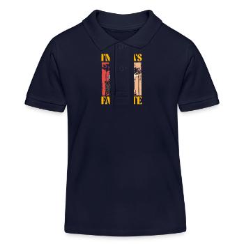 Ich bin Papas Liebling - Kinder Organic Poloshirt Mini Sprinter von Stanley/Stella - Navy - Vorne