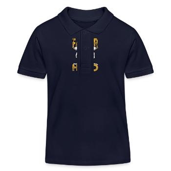 Père Mari Protecteur Héros - Polo enfant bio Stanley/Stella - bleu marine - Devant