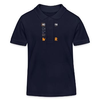 Maurer Relationship Status - Kids Organic Polo Shirt by Stanley/Stella - navy - Front