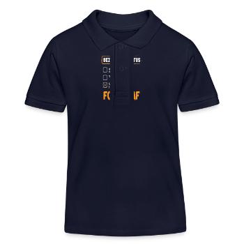 Fotograf Beziehungsstatus - Kinder Organic Poloshirt Mini Sprinter von Stanley/Stella - Navy - Vorne
