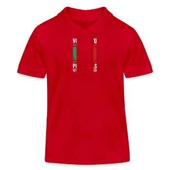 Portuguese Portugal - Kids Organic Polo Shirt by Stanley/Stella - red - Front