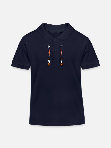 Pilot Helikopter Hubschrauber - Kinder Organic Poloshirt Mini Sprinter von Stanley/Stella - Navy