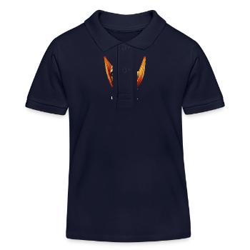 REAL LEGEND NOW LIES LAZY IN THE TERRAIN - Kids Organic Polo Shirt by Stanley/Stella - navy - Front