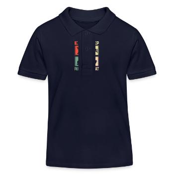 Manger dormir Paintball Répéter Paintballer Tactique Pl - Polo enfant bio Stanley/Stella - bleu marine - Devant