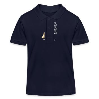 DING DONG HANDBELL MELODY - Kids Organic Polo Shirt by Stanley/Stella - navy - Front