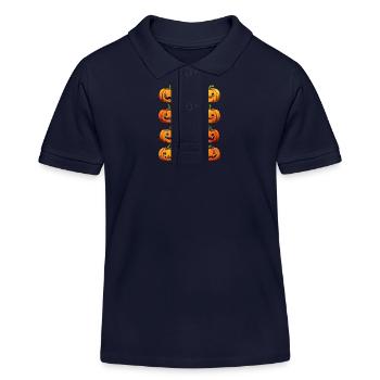 CITROUILLE - Polo enfant bio Stanley/Stella - bleu marine - Devant