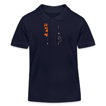 KATZE FAHRRAD MUSS WEITER ZACK DREI - Kinder Organic Poloshirt Mini Sprinter von Stanley/Stella - Navy - Vorne