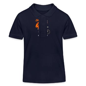KATZE FAHRRAD ZACK VIER - Kinder Organic Poloshirt Mini Sprinter von Stanley/Stella - Navy - Vorne