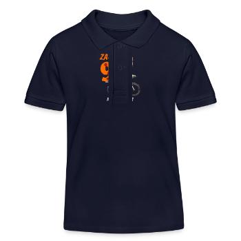 KATZE FAHRRAD MUSS WEITER ZACK NEUN - Kinder Organic Poloshirt Mini Sprinter von Stanley/Stella - Navy - Vorne