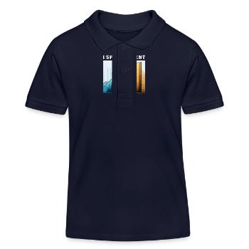 I SPEAK FLUENT DATA - Kinder Organic Poloshirt Mini Sprinter von Stanley/Stella - Navy - Vorne