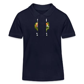 SUSHI SMALL DELICIOUS ADDICTIVE - Kids Organic Polo Shirt by Stanley/Stella - navy - Front