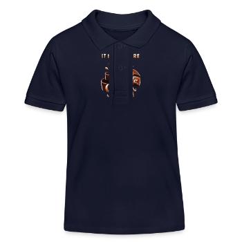 IT NEEDS MORE CHOCOLATE - Kids Organic Polo Shirt by Stanley/Stella - navy - Front