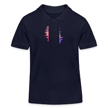 Guitar Dustin - Kinder Organic Poloshirt Mini Sprinter von Stanley/Stella - Navy - Vorne