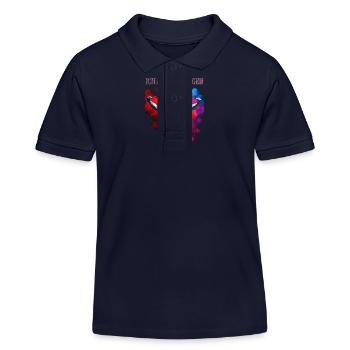 JE SUIS VENU À LA VICTOIRE - Polo enfant bio Stanley/Stella - bleu marine - Devant