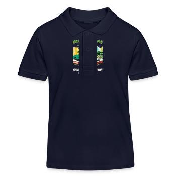 MICROGREENS SUSTAINABILITY IN THE CITY - Kids Organic Polo Shirt by Stanley/Stella - navy - Front